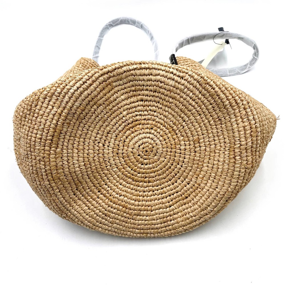 SOLD-POLO Ralph Lauren Raffia Tote Bag - Picture 4 of 11